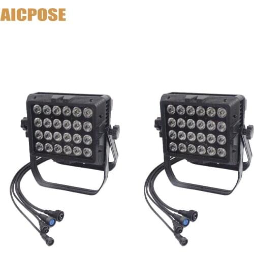 IP65 Waterproof Wall Washer 24x18w RGBWA UV 6in1/RGBW 4in1/RGBWA 5in1 Led Outdoor Rainproof Stage Light Square Par Light