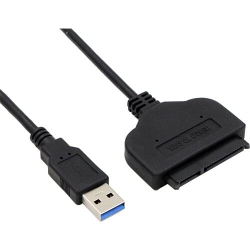 100PCS USB3.0 To SATA III Adapter Cable USB To Sata Support 2.5 Inches External SSD HDD Hard Drive 22 Pin Sata III Cable