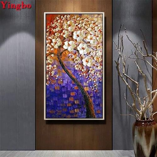 5D Square/round Diy Diamond Embroidery Abstract flower Large Size daimond Mosaic patterns Diamond Painting sale Nordic Style