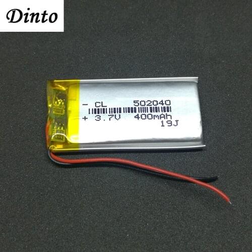 NEW 502040 3.7V 400mAh Rechargeable Li-ion lithium Polymer Batteries Li-Polymer Battery with PCB for MP3 MP4 TOY GPS LED Light