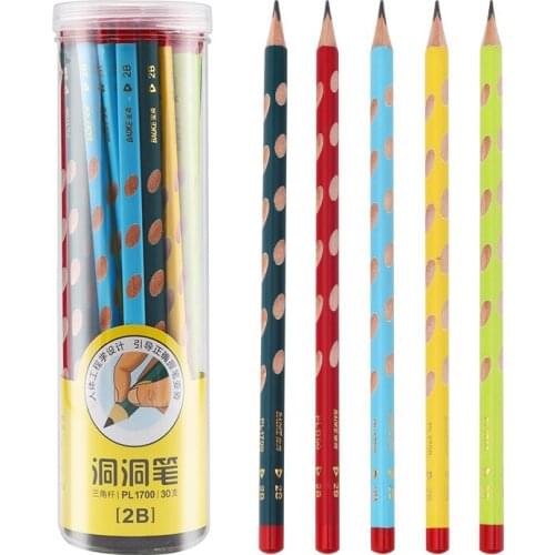 30 A Box of Baoke PL1700 Student Stationery Pencils Non-toxic 2B Writing Art Painting Sketch Hand-painted Log Pencil Set