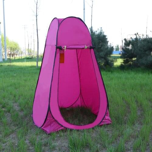 Single Person Portable Privacy Shower Toilet Camping Pop Up Camouflage/UV Function Outdoor Dressing Photography Tent