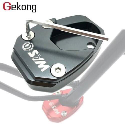 Fit For SYM CRUISYM180 CRUISYM150 CRUISYM 180 150 Motorcycle CNC Kickstand Foot Side Stand Extension Pad Support Plate Enlarge