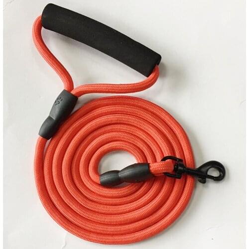 Durable Nylon 2M Pet Dog Leash Walking Training Leash Cats Dogs Harness Collar Leashes Strap Belt Rope Black Red Color
