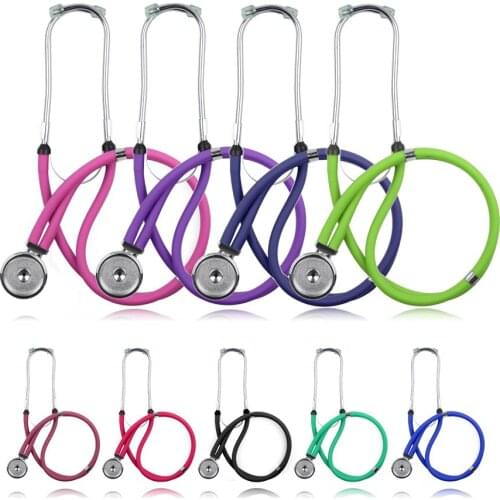 Professional Medical Dual Head Sprague Rappaport Type Stethoscope with Accessories Doctor Cardiology Nurse Cute Stethoscope
