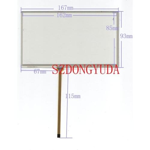 Compatible New Touchpad 7 Inch 4-Line 167*93 For JVC-KW-AVX810 GPS Navigation Touch Screen Digitizer Glass