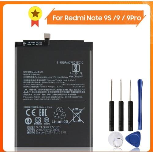 Аккумуляторы для телефонов Xiaomi Redmi Note 9S Yelping China At AliExpress