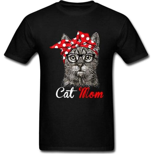 Cute Graphic Cat Mom Funny T Shirt Women Men Fashion Print Newest Tshirts 100% Cotton Fabric Causal Tops & Tees Best Gift
