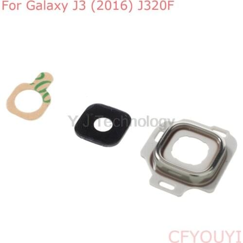 J320 Replacement Parts Rear Back Camera Lens Ring Part For Samsung Galaxy J3 (2016) J320F - Silver