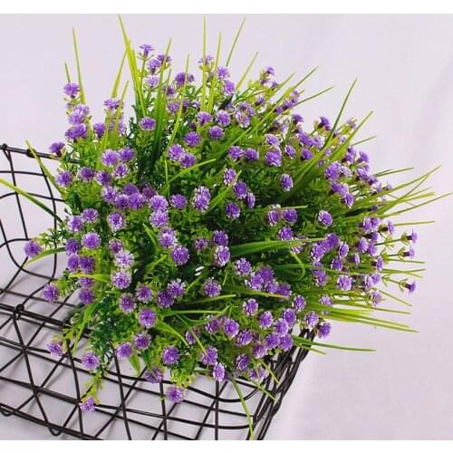 1pc Gypsophila Artificial Plants Wedding Wall Decor Green Leaf Artificial Flowers Plastic Fake Plant for Home Garden Decoration