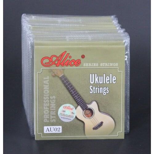 10 Sets Alice AU02 BLACK Nylon Ukulele Strings (.022 .028 .032 .022)