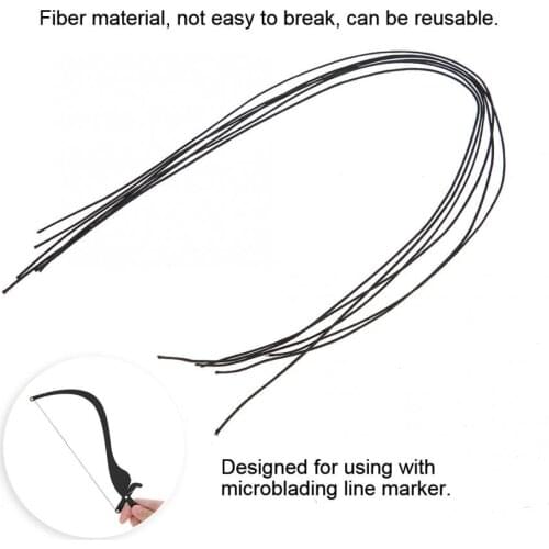 100pcs Tattoo Makeup Thread Lines for Eyebrow Microblading Line Marker Ruler Temporary Eyebrow Tattoos Stencil Measure Tools