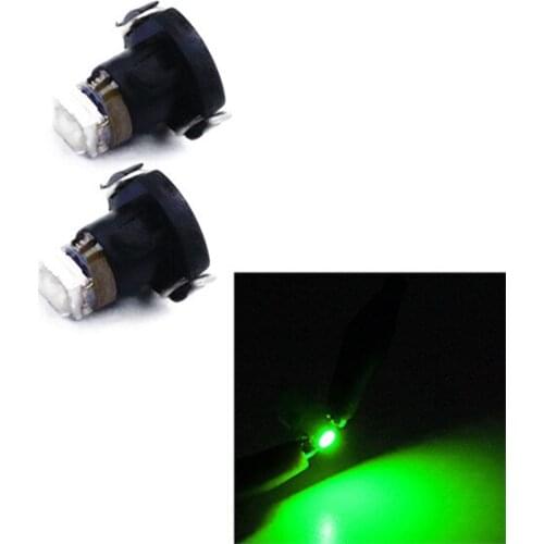 100Pcs Green T3 Wedge 1210 1 Smd 1 LED 12V For Car Instrument Light Dash Climate Gauge Lights Heater Control Bulbs Lamp Light
