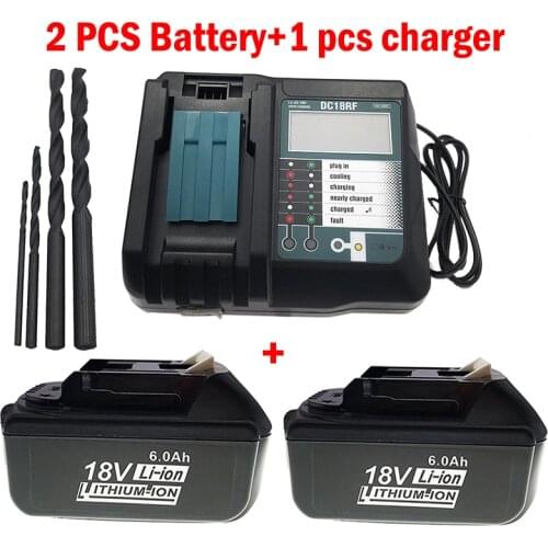 18V 6.0Ah Rechargeable Li-Ion Battery For Makita Power Tool 18v Batteries BL1840 BL1850 BL1830 BL1860B LXT 400