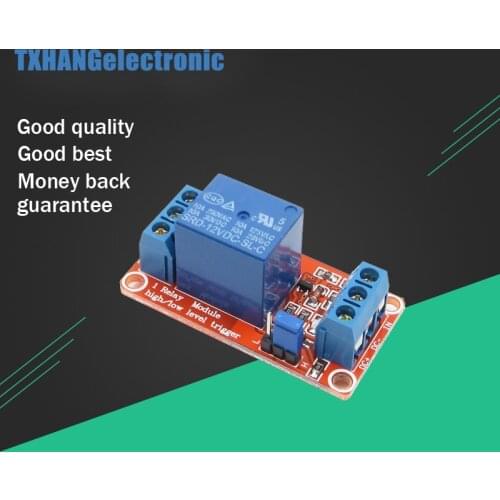 2PCS 12V 1 CH Module With Optocoupler Isolation High and Low Level Trigger Relay