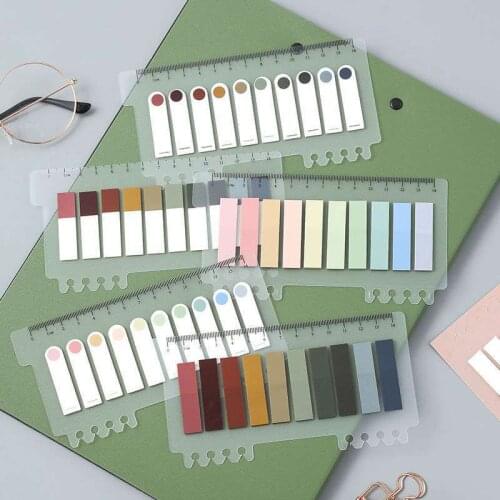 200 Sheets Colorful Sticky Block Notes Notepad Sticker Note Markers Notepad School Office Stationery