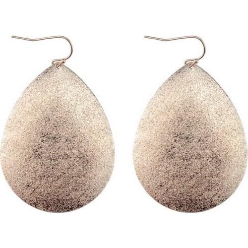 2020 New Fashion Women Teardrop Hook Earrings Summer Bohemian Zinc Alloy Water Drop Earrings Statement Monogram Blank Earrings