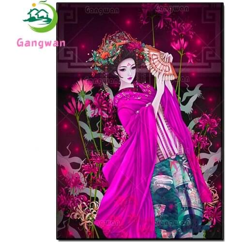 Ancient Chinese Beauty Diamond painting full square round drill 5d Diy Embroidery Picture cross stitch Home decoration mosaic