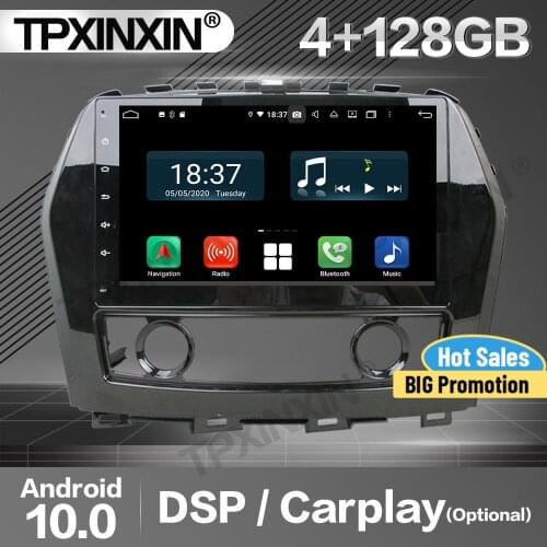 128G Carplay Car Radio 2 Din Stereo Receiver Android For Nissan Maxima 2015-2016 GPS Navigation Player Audio Recorder Head Unit