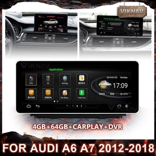 Car Radio For AUDI A6 A7 2012-2018 Android Auto Stereo Multimedia Player 2din GPS Navigation Carplay wifi 10.25 Inch Head Unit