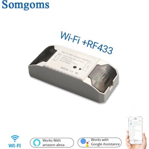Wifi Switch DIY Wireless Remote Light Smart Home Automation Relay Module Controller Work with Alexa and Google home RF433