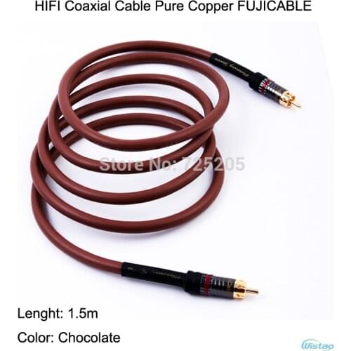 HIFI Coaxial Digital Audio Cable FUJICABLE Mercury Series AV Length1.5 m DIY Free Shipping
