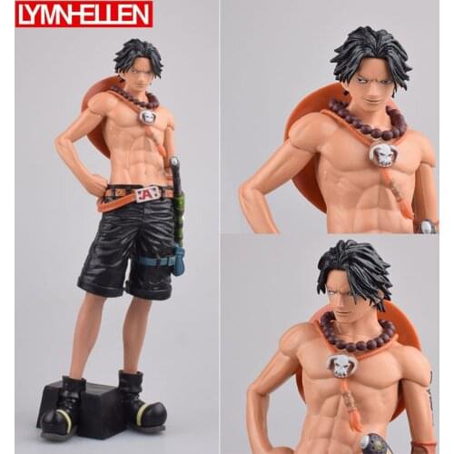 28cm New Japan Anime One Piece Portgas D Ace Original Banpresto Grandista Collection PVC Model Action Figure Toy Christmas Gift