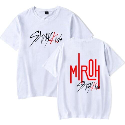 Kpop Stray Kids Album MIROH T-shirt Bang Chan Lee Min-Ho Tee Shirts Oversized Couples Tops Summer Short Sleeve T Shirt tops