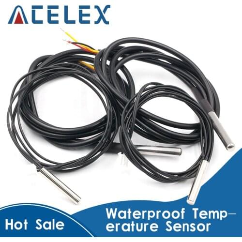 0.5m/1m/2m/2.5m/3m DS18B20 DS18S20 NTC 10K 1% 3950 Waterproof Digital Temperature Sensor Probe NTC Thermistor Thermal Cable