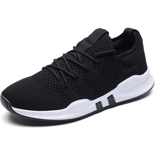 Lightweight Breathable Men Sneakers Lace Up Gray White Black Red Tenis Man Shoes Men Shoes Summer Brand chaussures casual