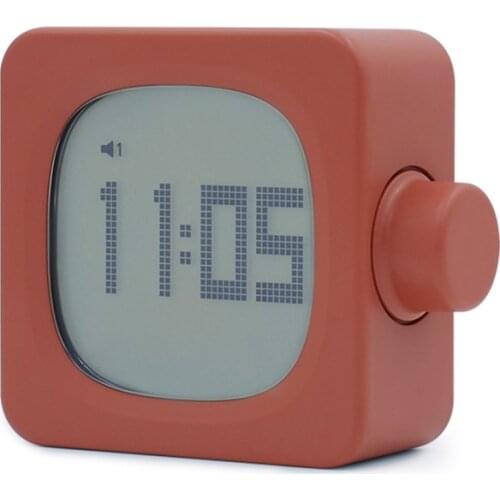 Square Kids Wake Up Alarm Clock USB Charging Mini Night Light Electronic Clock, Snooze Function Digital Alarm Clocks Decoration
