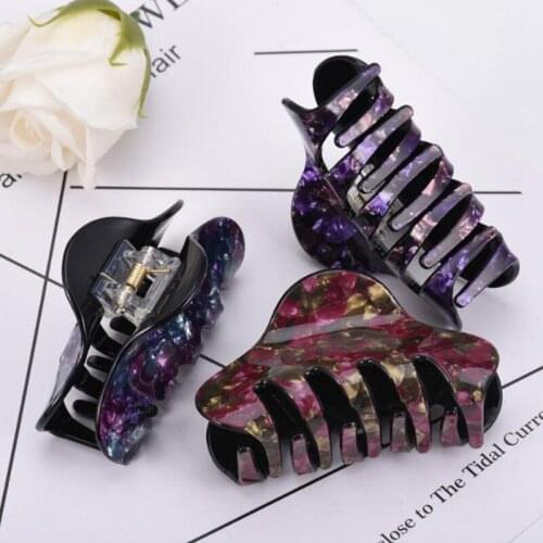 Fashion Women High Quality Big Hair Clips Claw Barrette Crab Hair Clamp Girl Hair Accessories