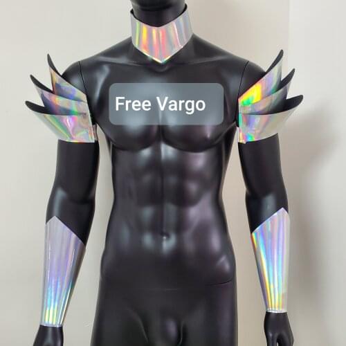 Burning Man Holographic Leather Body Harness Music Festival Wear Mans Harness Bracer Carnival Costume Festival Outfits