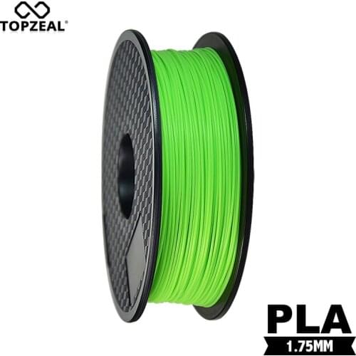 TOPZEAL Fluo Green 3D Printer PLA Filament 1.75mm 1KG for 3D Natural Materials 3D Printer Supplies