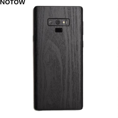 NOTOW Fashion Crocodile leather PVC Sticker black wood Back Protective Film for Samsung Galaxy s10/S10E/S10plus/s9/s9+/note9