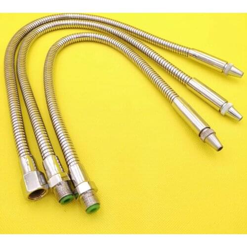 1/4" 3/8" 1/2" Lathe Cooling Round Nozzle Metal Flexible Water Oil Coolant Pipe Hoses with Rotary Switch For CNC Machine