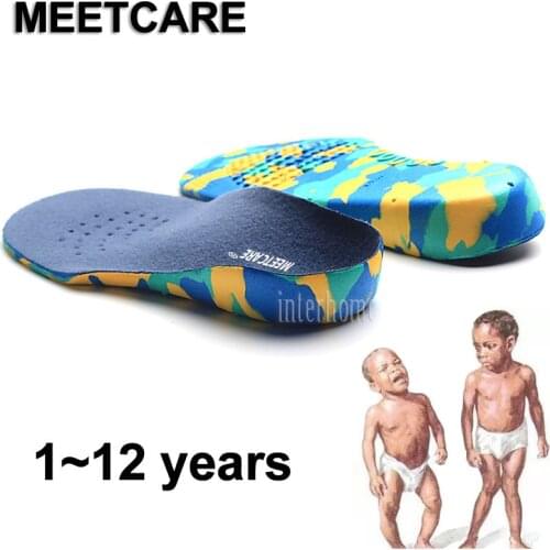 1-12 Years Kids Orthopedic Insole X O Type Legs Arch Support Shoes Cushion Children Feet Valgus Correction Flat Foot Feet Care