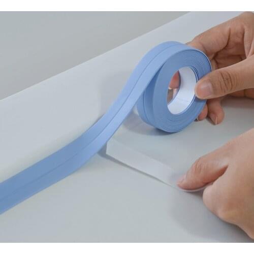 Sink Bath Sealing Strip Tape PVC Self Adhesive Waterproof Wall Stickers tape caulk for Bathroom Kitchen Corner Seal Strip Tapes