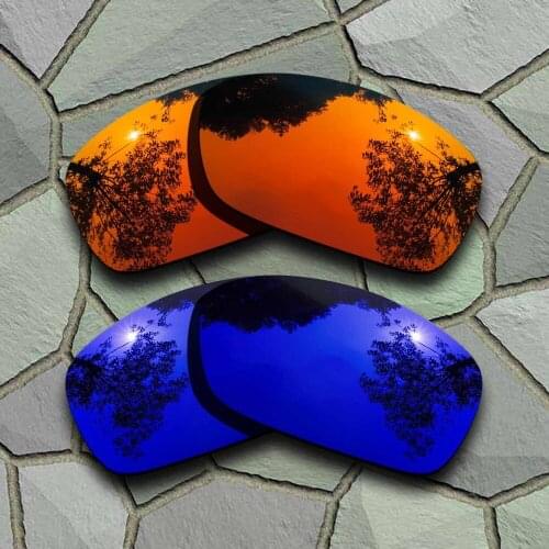 Red Orange&Violet Blue Sunglasses Polarized Replacement Lenses for Oakley Hijinx