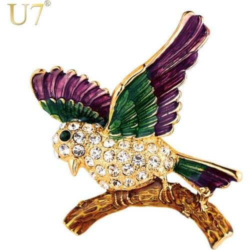 Броши птица на одежду U7 China At AliExpress