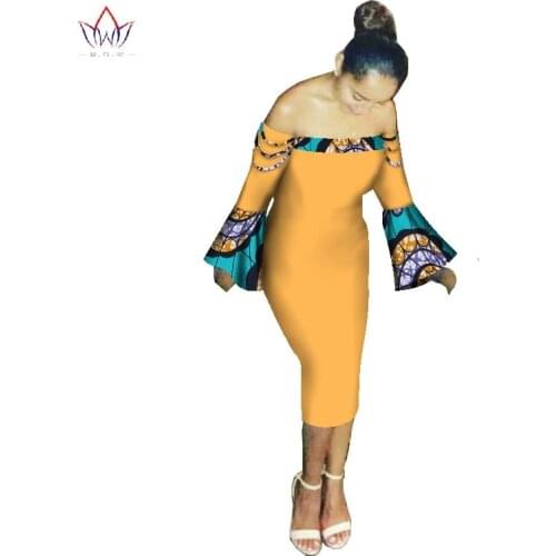 In stock New Spring Africa.Dresses for Women Vestidos Off the Shoulder African Dresses one size Sexy african clothing WY1874