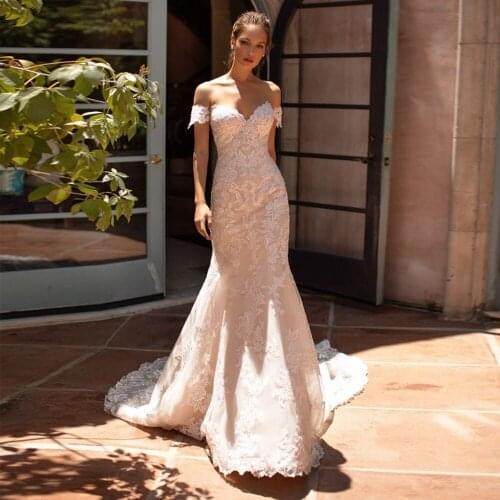 Vestido De Novia Mermaid Wedding Dress Sweetheart Neck Luxury Robes De Mariage Off the Shoulder Hochzeitskleid Bridal Gown
