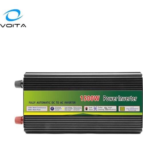 VOITA Best Price DC To AC 12V/24V/48V DC To 220V AC 1500w Car Power Inverter with CE Certification