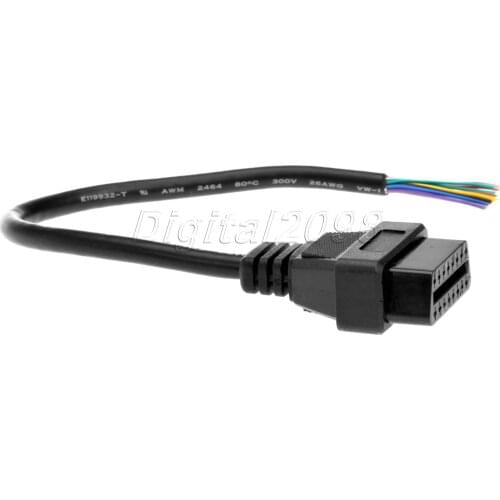 "Yetaha OBD2 OBD-II 16 Pin Female Extension Connector Open Plug Wire Diagnostic Cable Extender Female Cable Car Diagnostic Tool