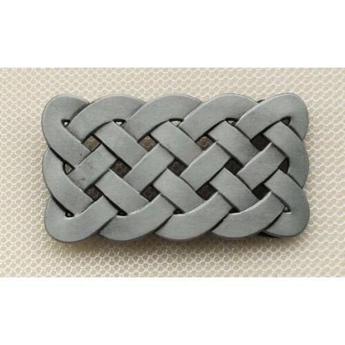 Western braided knots belt buckle JF-BY240 suitable for 4cm wideth belt with continous stock