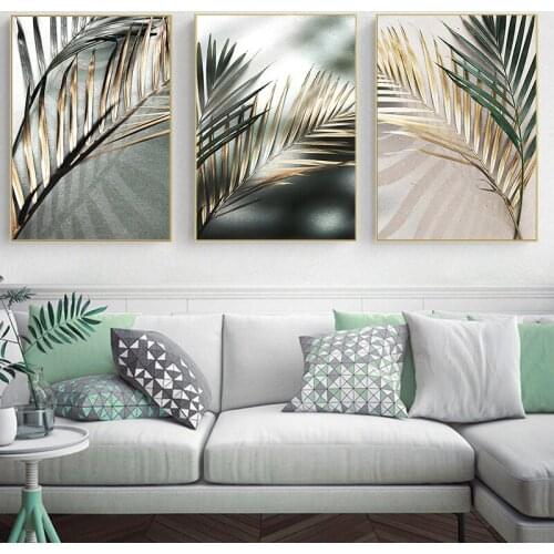 Green Plant Decor Wall Fresh Poster Painting Nordic Picture Modern Art Canvas Leaf Home Dormitory Design Minimalist Print for