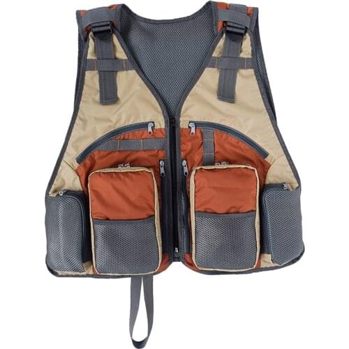 Multi-pockets Fishing Vest Quick-Dry Polyester Lightweight for Men Women