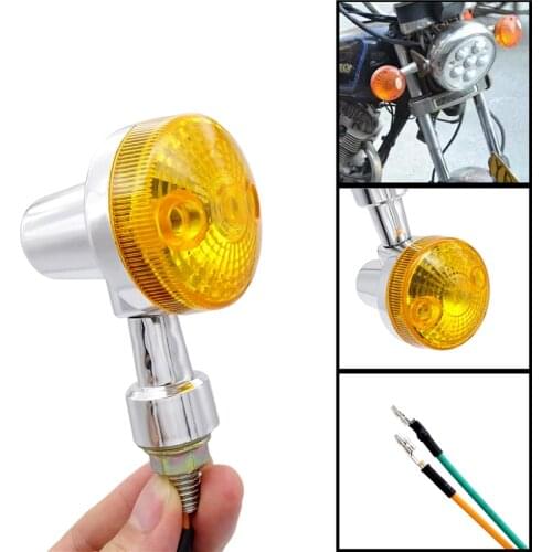 1 Pair 12V Universal Motorcycle Turn Signal Light Indicator Light Super Bright Motorcycle Accessories for Harley Suzuki Lamp
