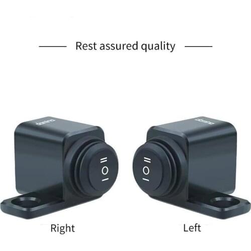 1Pc Universal Motorcycle Rear View Mirror Bracket Switches Headlight Fog Hazard Brake Lights Switch Control Button Waterproof