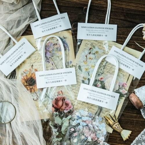 10 pcs/pack Many kinds Plant Flowers Sticker saesthetic DIY Diary Album Decoration labels sticker album scrapbooking